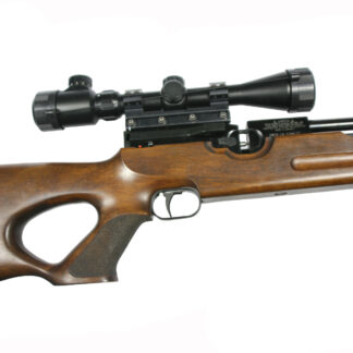 S/H Weihrauch HW100T Walnut .22, scope and 3 litre bottle