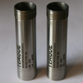S/H Pair of flush fitting Teague Chokes for 12ga Browning Invector DS in 3/8 (Light Modified)
